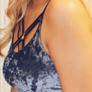 velvet crop top